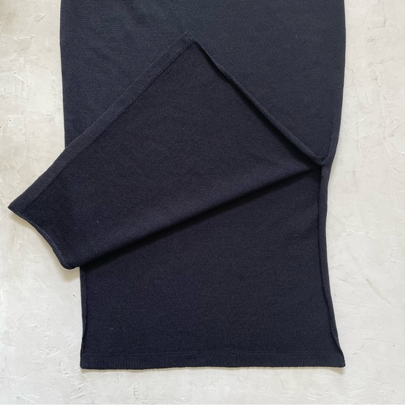 Vintage J.S.S Knitted Maxi Black Skirt XL Made in USA - Picture 6 of 7